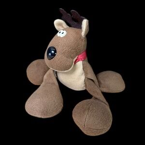 VTG Hallmark 1986 CHRISTMAS Holiday Reindeer Plush Large 10" Stuffed Animal